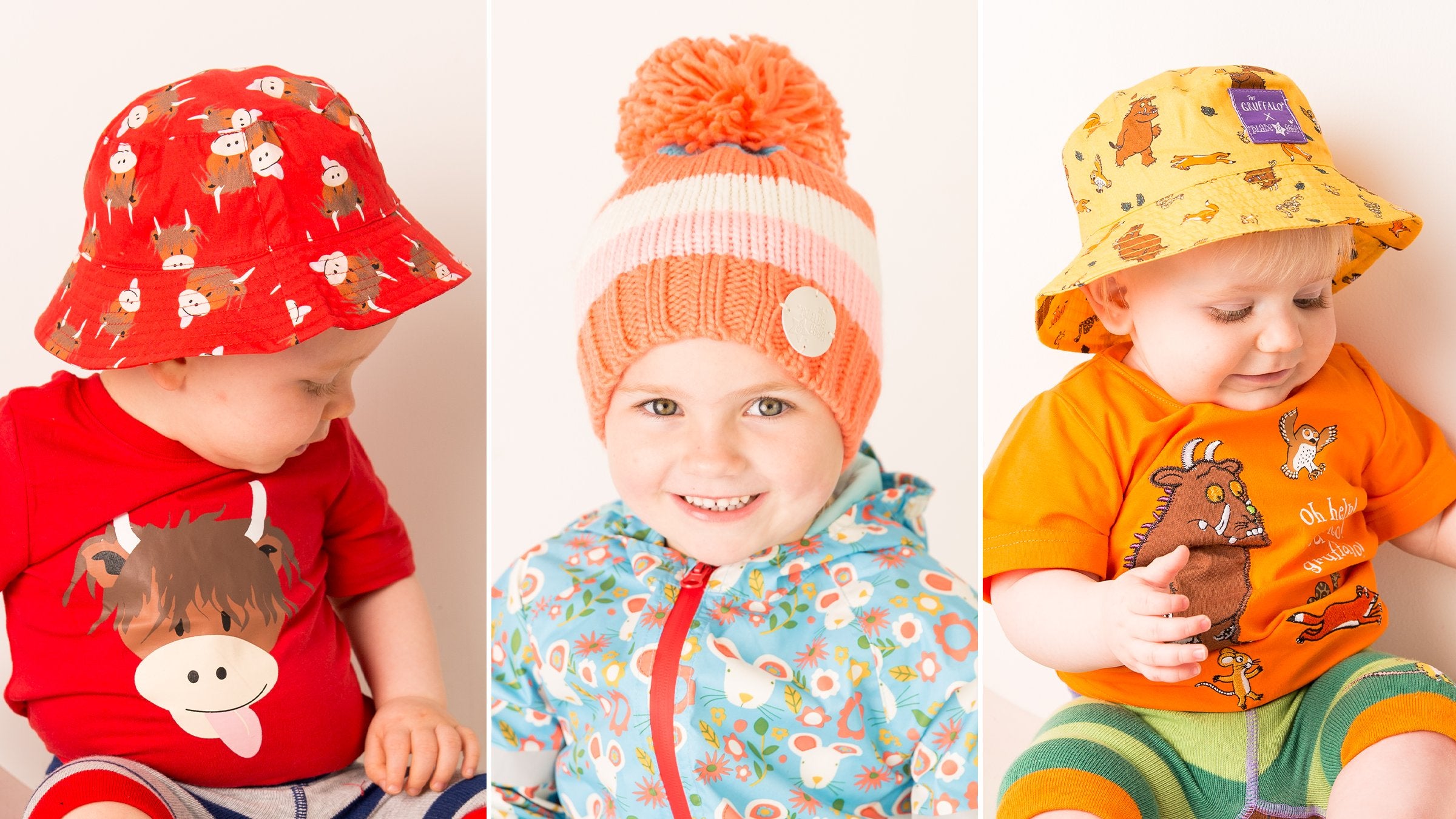 Three of Blade & Rose's bobble hats available.