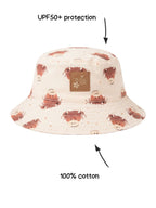 Neutraler Highland Cow Sommerhut