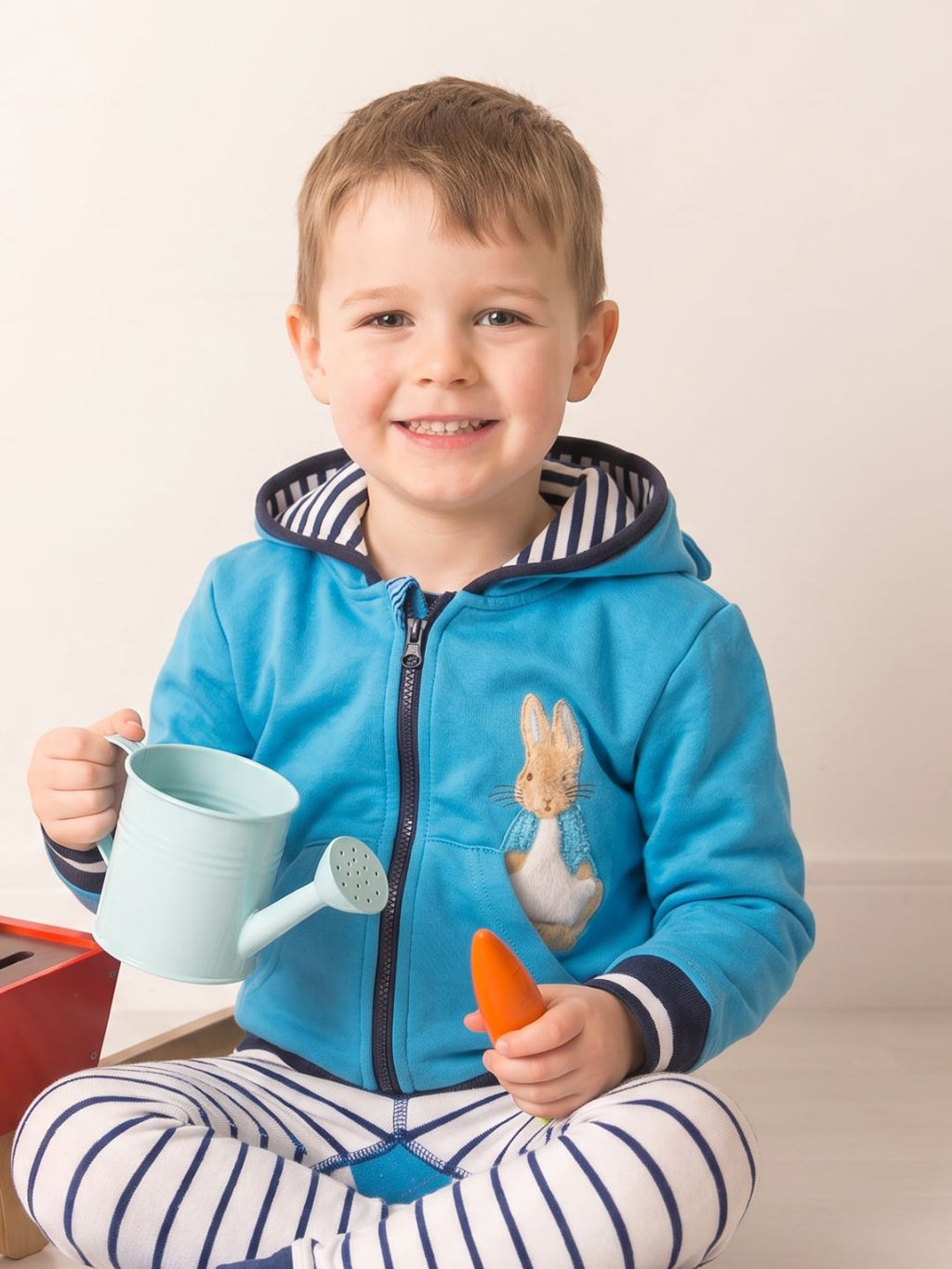 Peter Rabbit sudadera con capucha azul