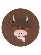 Neutrales Highland Cow T-Shirt
