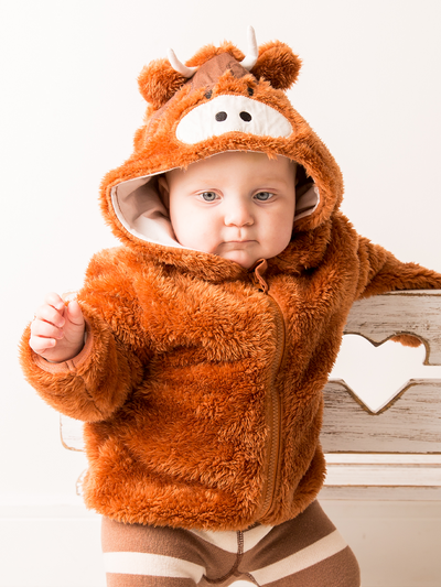 Neutrales Hochlandkuh Hoodie