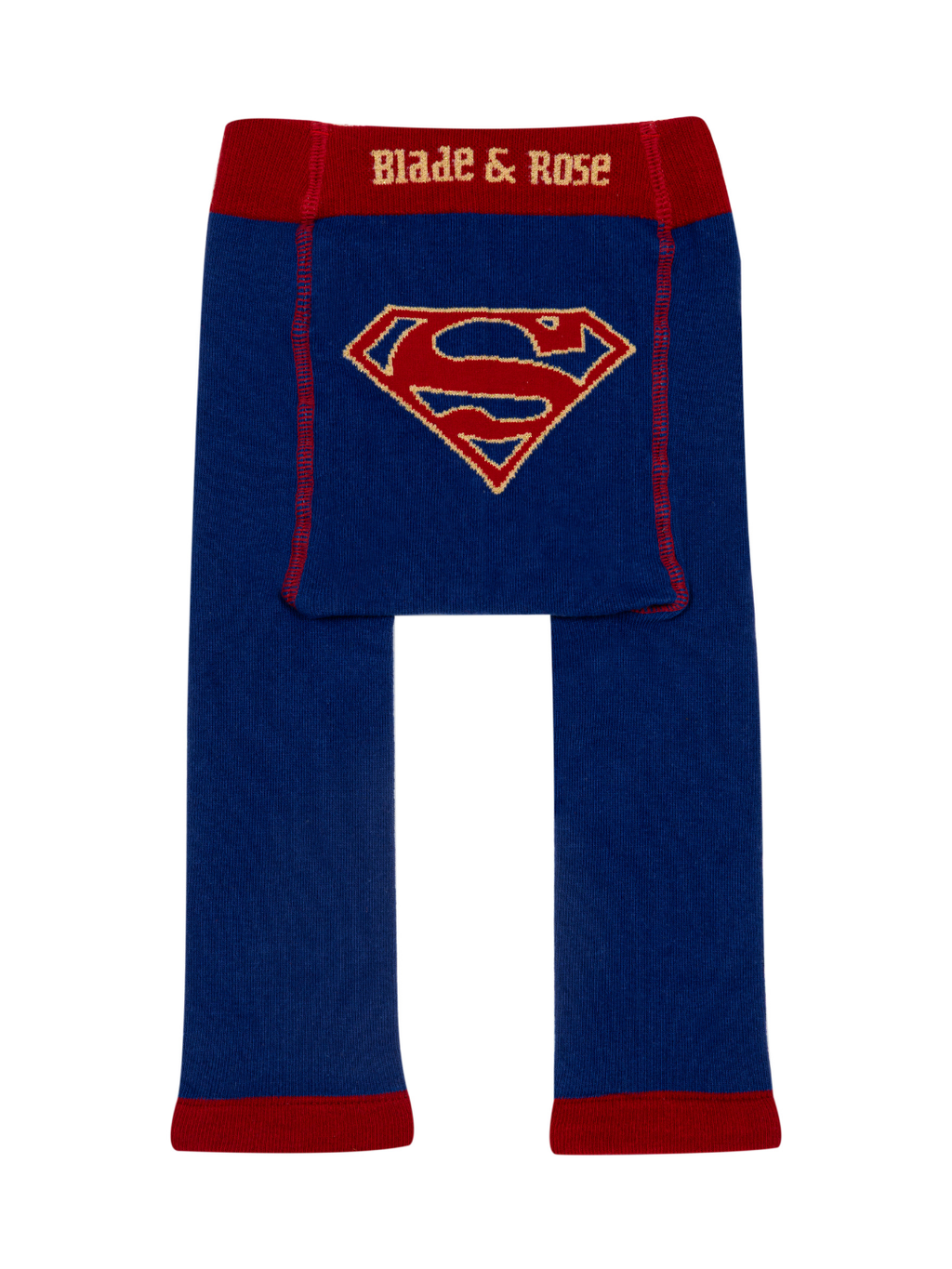 Supergirl™ Unstoppable leggings in navy with a red waistband
