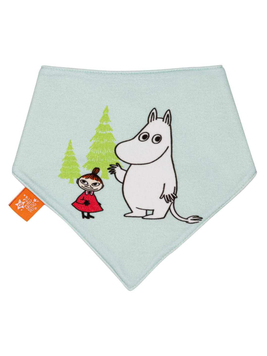Moomin ™ Biofrei, um hellblaues Lätzchen zu erkunden
