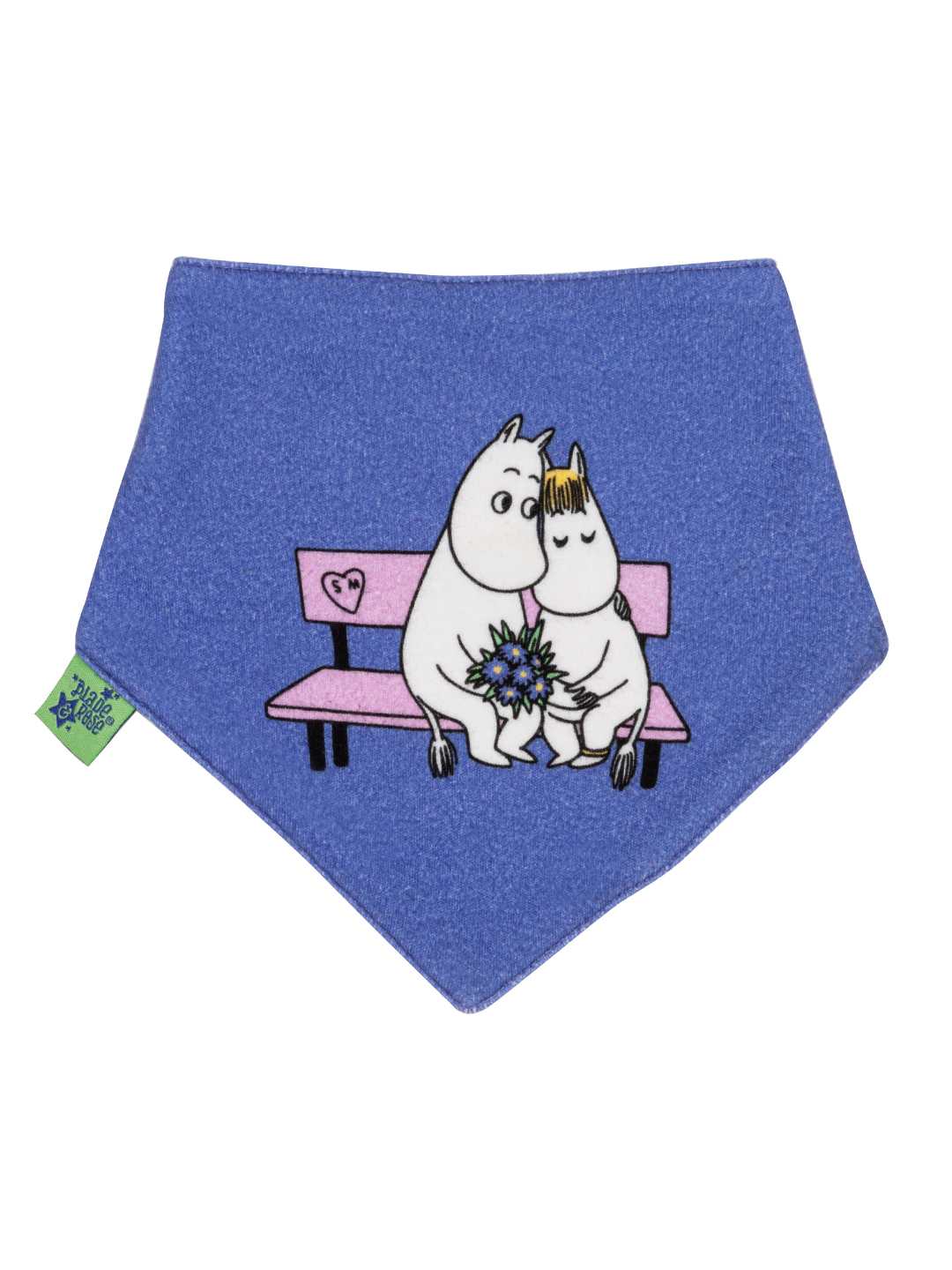 Moomin ™ Bio -Liebe für immer lila Lätzchen