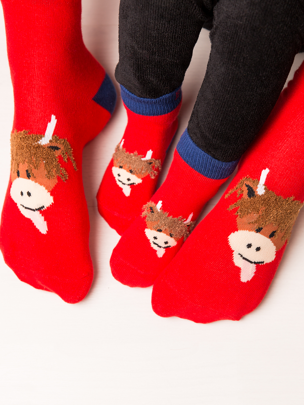 Highland Cow Adult Socken