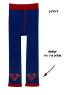 Junior Supergirl™ Unstoppable leggings — shield design at the ankle