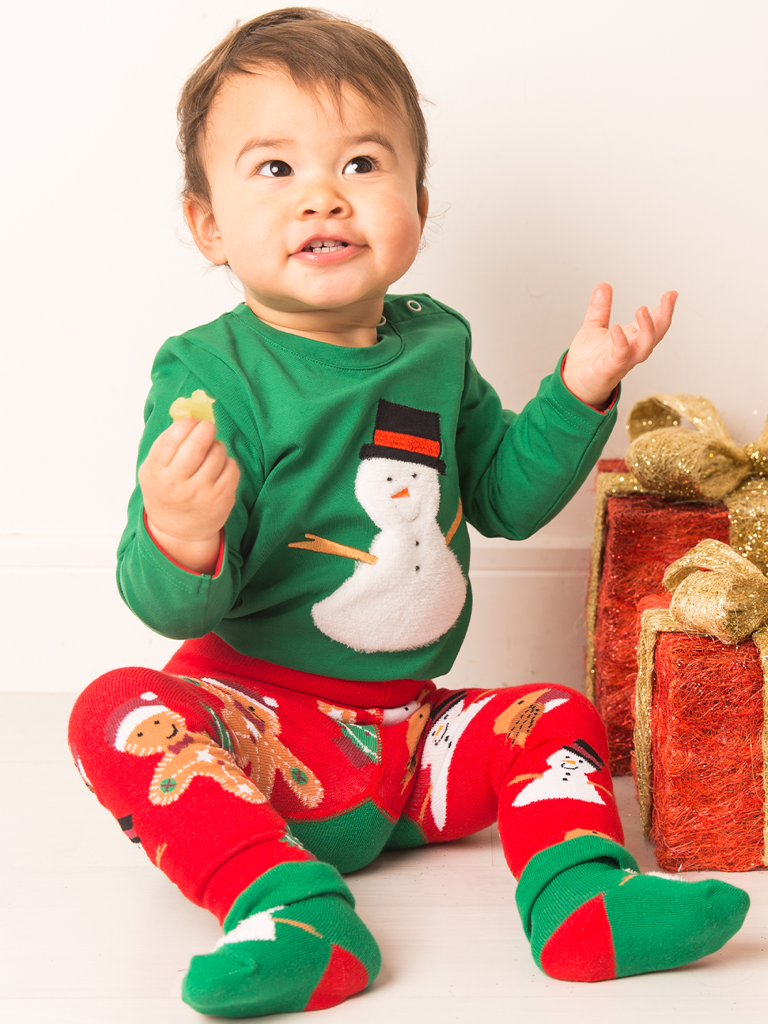 Leggings de muñecas de nieve