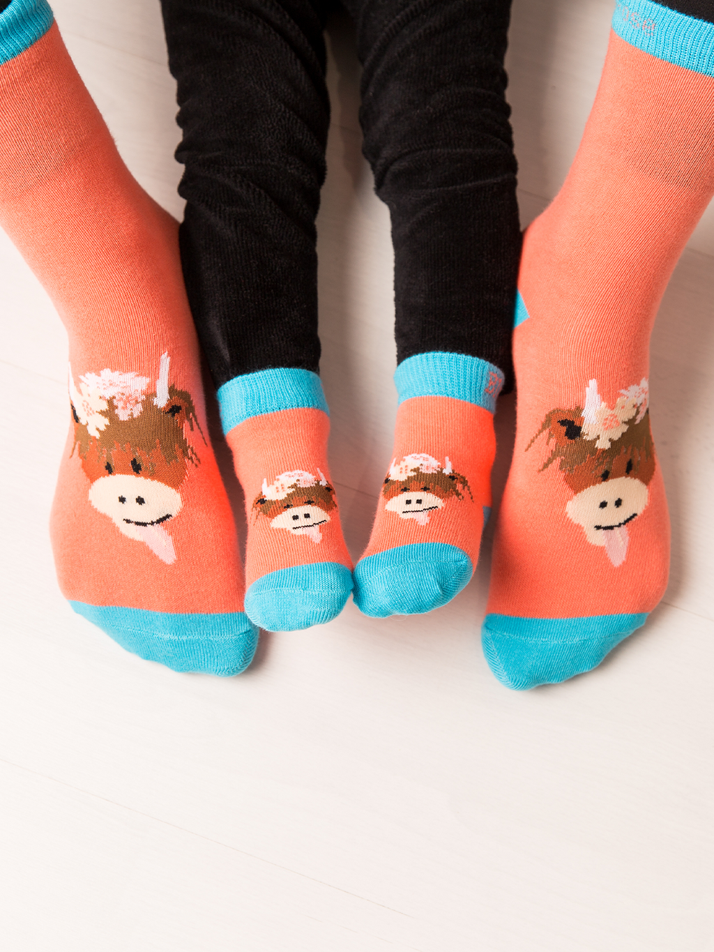 Highland Cow Adult Socken