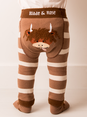 Neutral Highland Cow Leggings