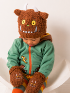 Child wearing Gruffalo™ mittens with the matching Gruffalo™ winter hat