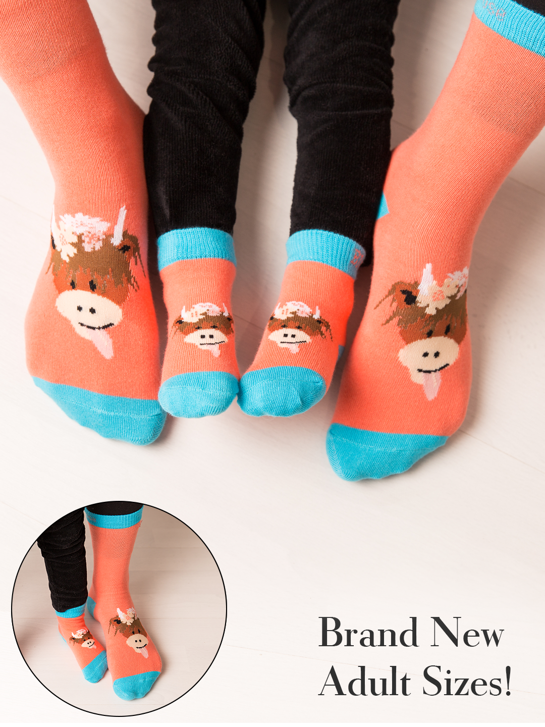 Bonnie Highland Cows Socken