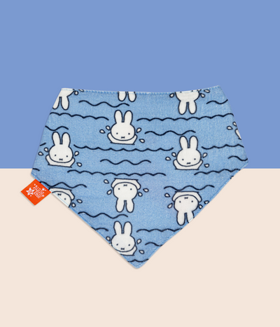 Bavaglino in mussola blu Miffy™ In The Sunshine
