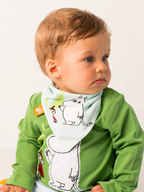 MOOMIN ™ Organic Free para explorar babero azul pálido