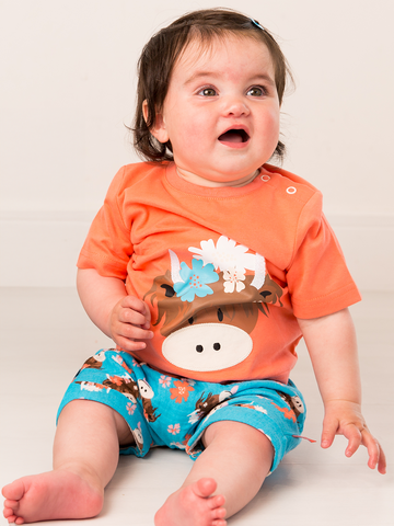 Tee de vaca de Bonnie Highland