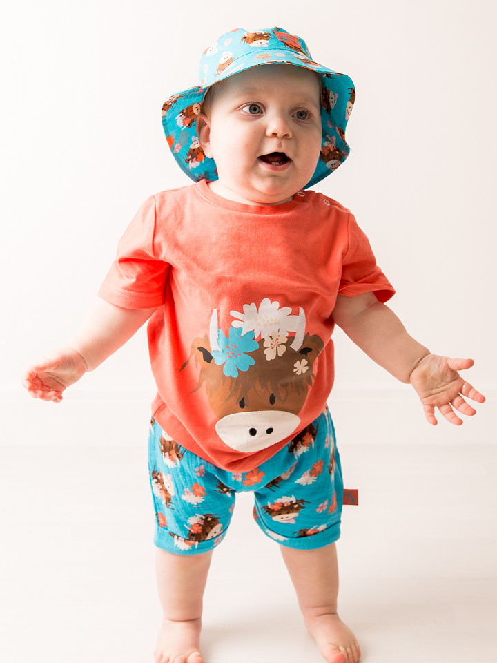 Cappello estivo di Bonnie Highland Cow