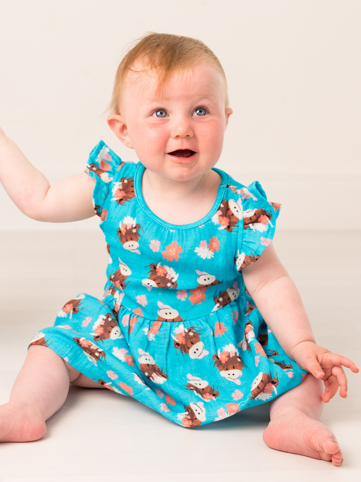 Bonnie Highland Cow Summer Dress