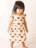 Neutral Highland Cow Summer Dress Gifting Set