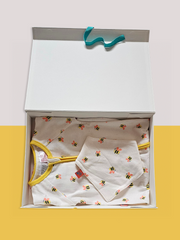 Honey Bee Romper & Bib Gift Box Set - Blade & Rose UK