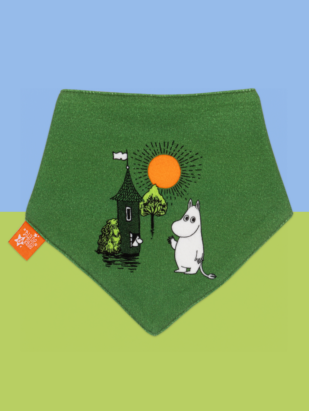 MOOMIN ™ Organic Free para explorar el babero de color caqui