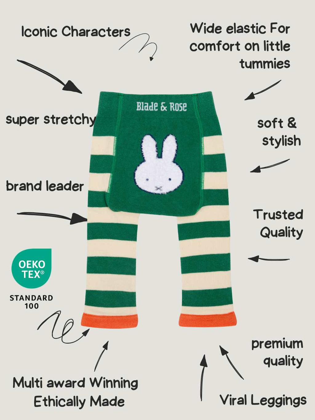 Miffy ™ ocupado en las leggings de verduras