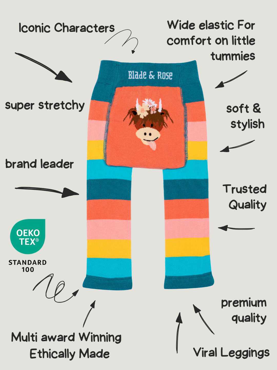 Leggings de vaca de Bonnie Highland
