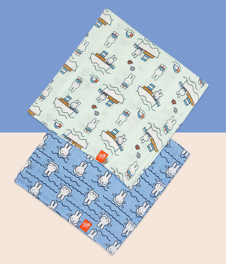 Miffy ™ in den Sunshine Musselin Quadräten