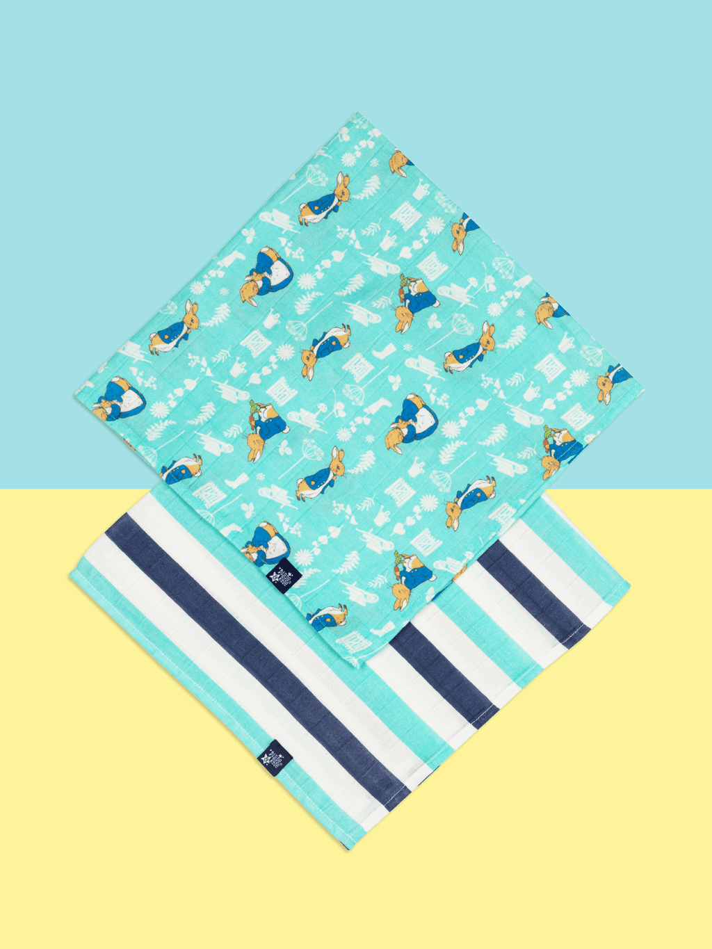 Musselin-Quadrate (2er-Pack)