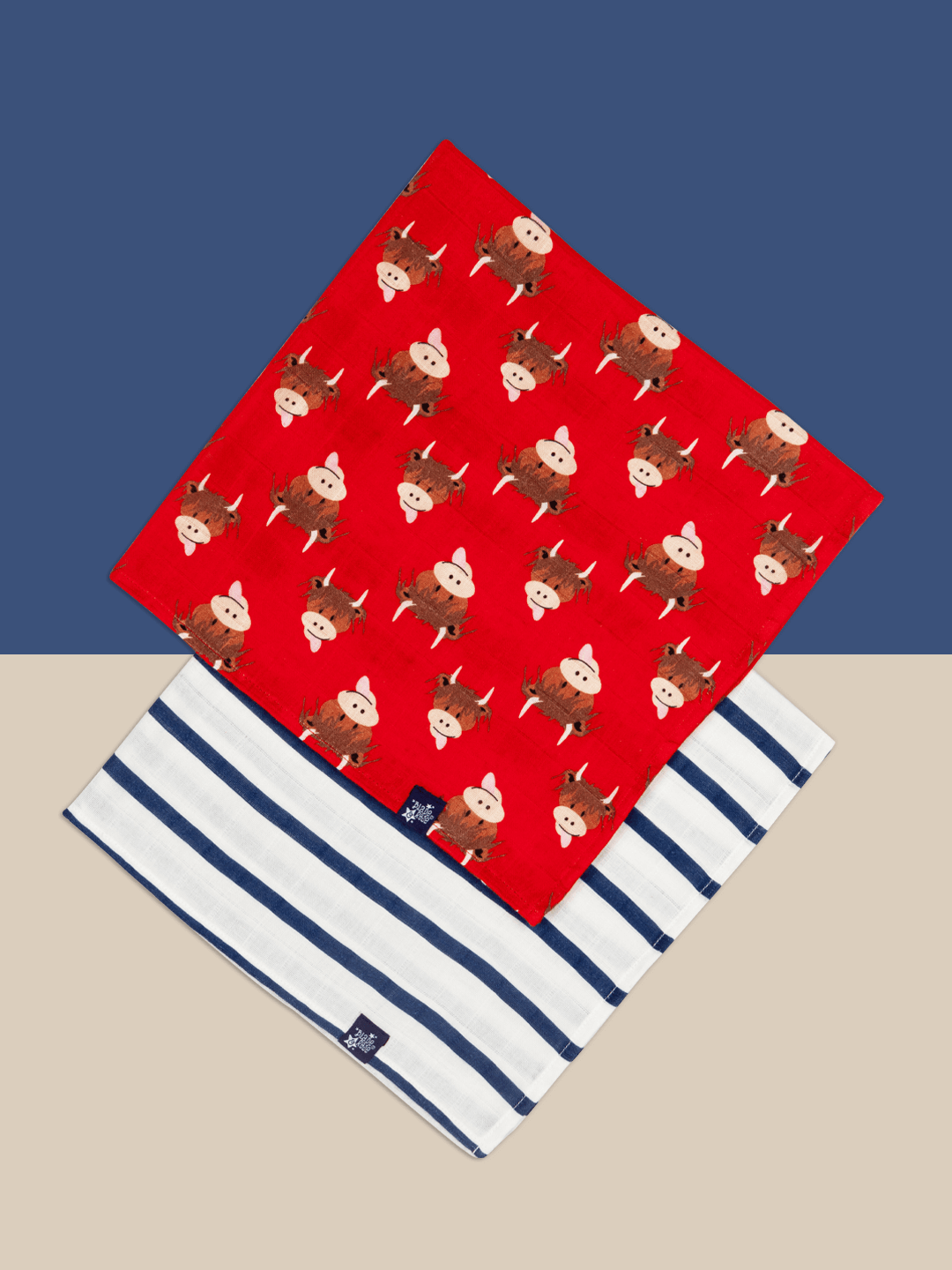 Musselin-Quadrate (2er-Pack)