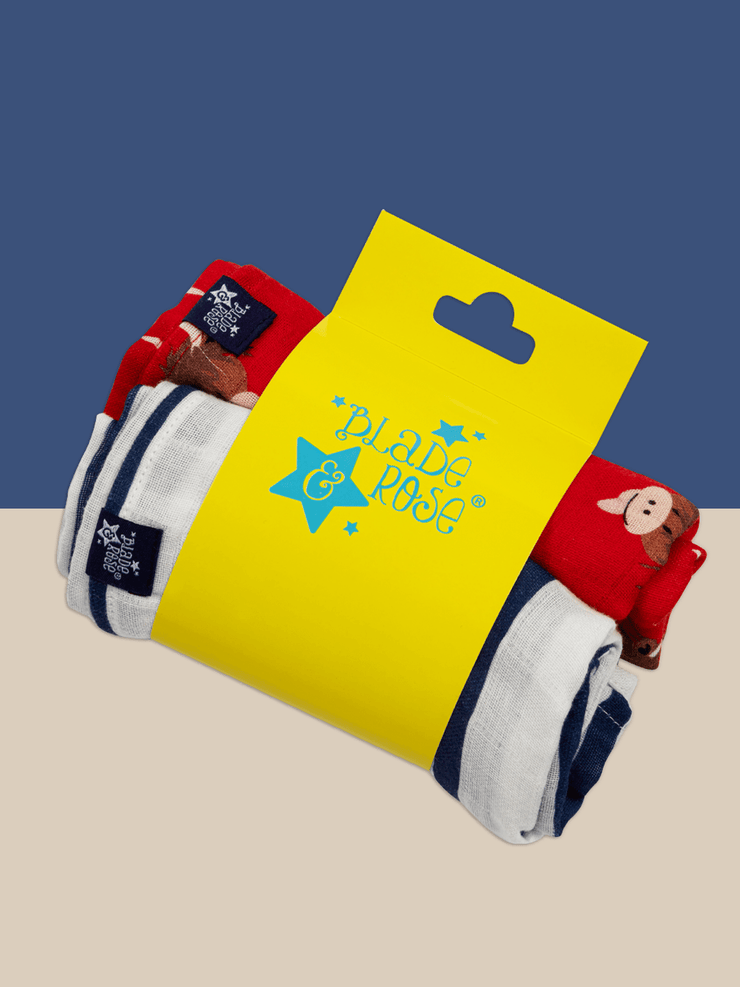 Hamish Highland Cow Muslin Squares - Blade & Rose UK