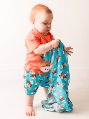 Bonnie Highland Cow Muslin Squares - Blade & Rose UK