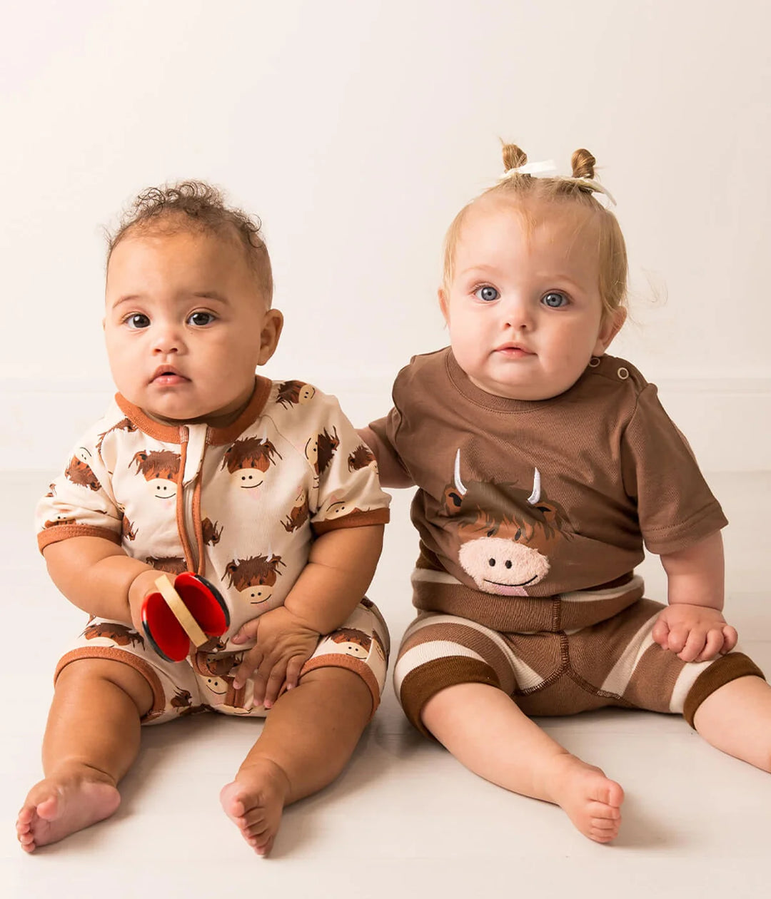 Neutral Highland Cow Shorts