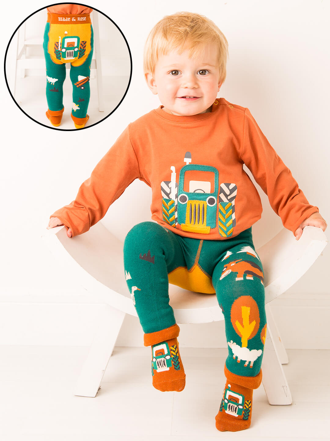 Rustikales Bauernhof-Outfit (2-teilig)