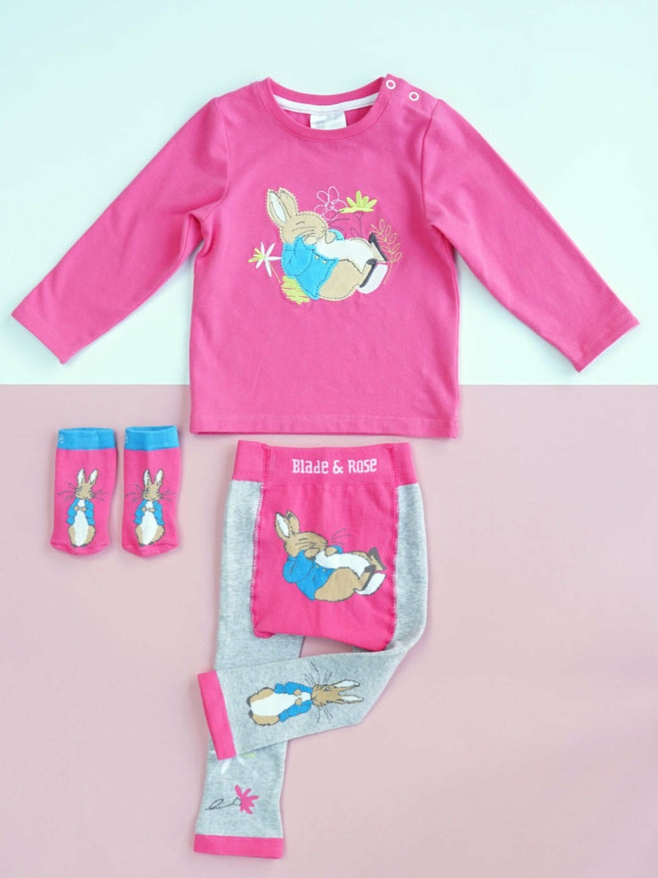 Peter Rabbit Floral Outfit (3PC)