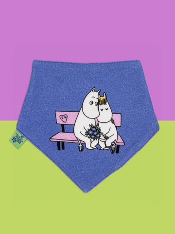 Moomin ™ Bio -Liebe für immer lila Lätzchen