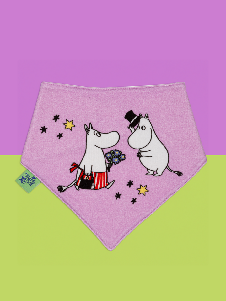 Moomin™ Organic Love Forever Light Lilac Bib