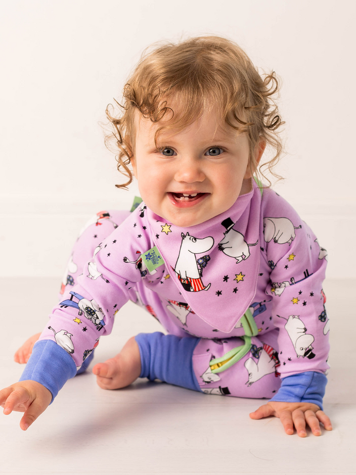 Moomin™ Organic Love Forever Light Lilac Bib