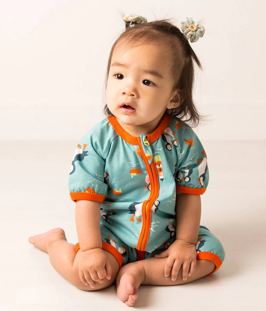 Kenzie the Puffin Summer Romper Playsuit