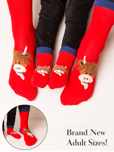 Hamish Highland Cow Socks