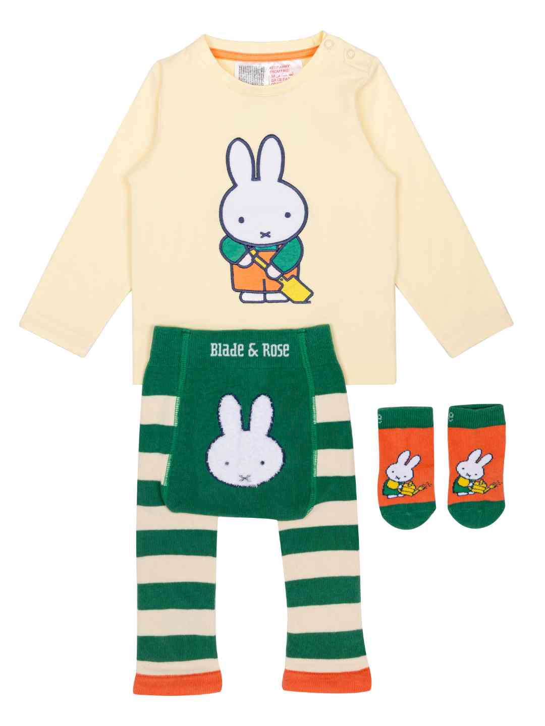 Miffy ™ ocupado en la parte superior del parche de verduras