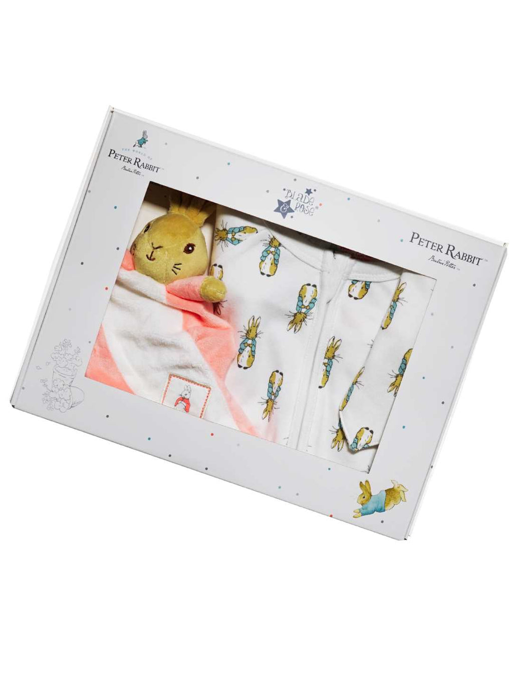 Peter Rabbit Neutral & Pink Comforter Gift Box