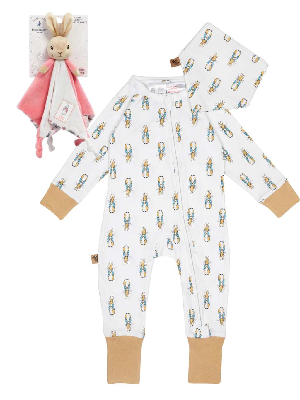 Peter Rabbit Neutral & Pink Comforter Gift Box