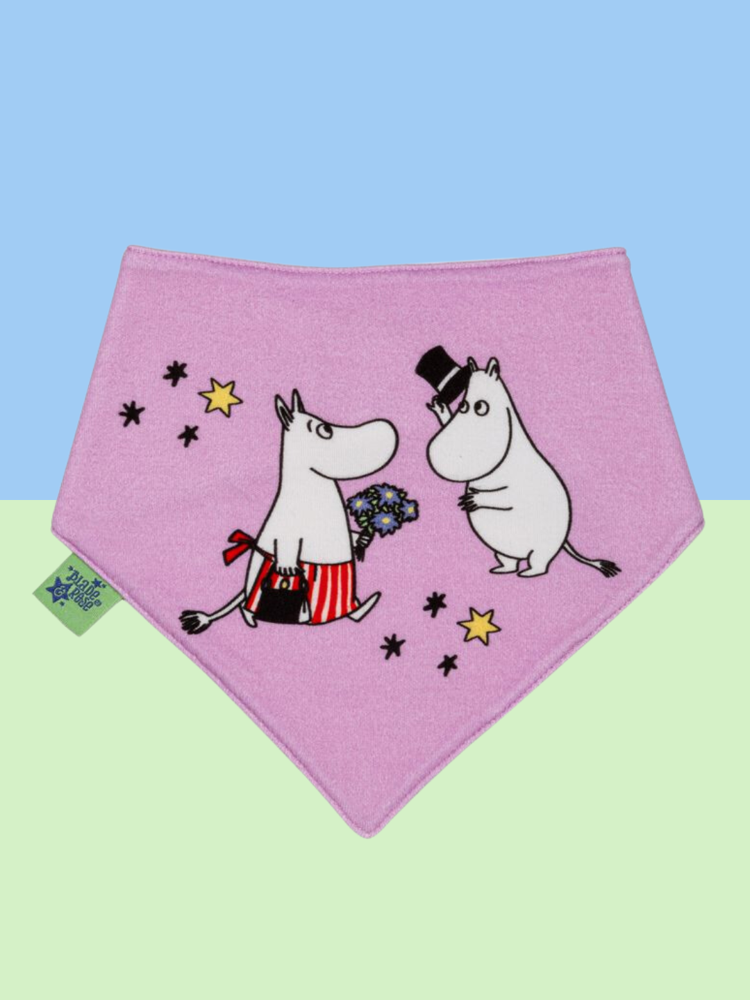 Moomin ™ Bio -Liebe für immer leichte lila lila bib