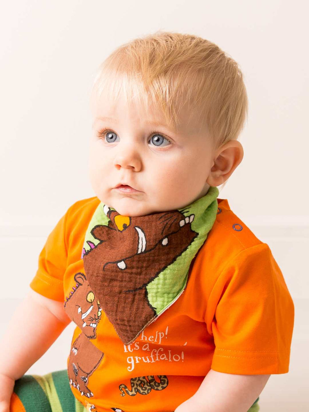 Bavaglino in mussola color lime Gruffalo™ Ready To Play