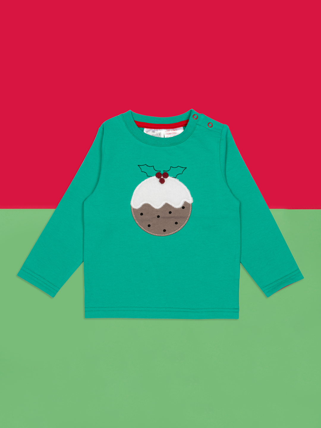 Top di budino di Natale