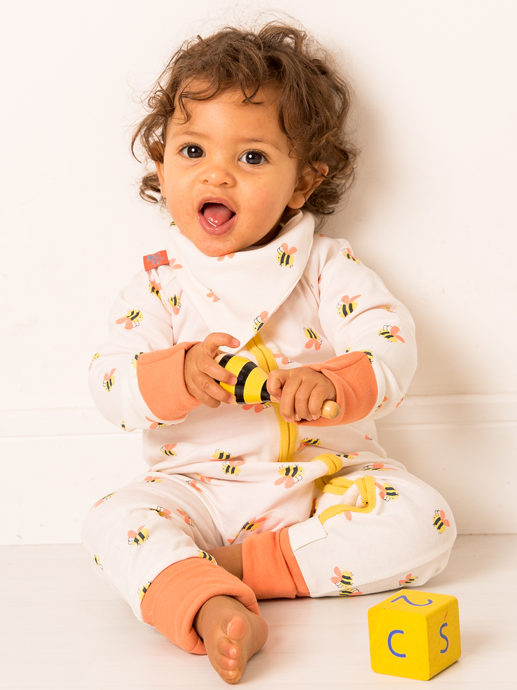 Honey Bee Zip-Up Romper