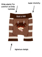 Neutrale Highland-Kuh-Shorts