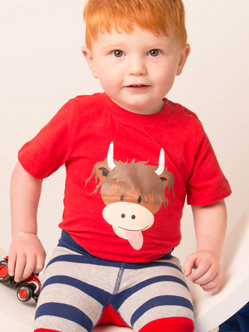 Camiseta de vaca Hamish Highland