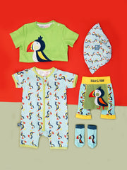Finley the Puffin Zip-Up Romper Blade & Rose UK