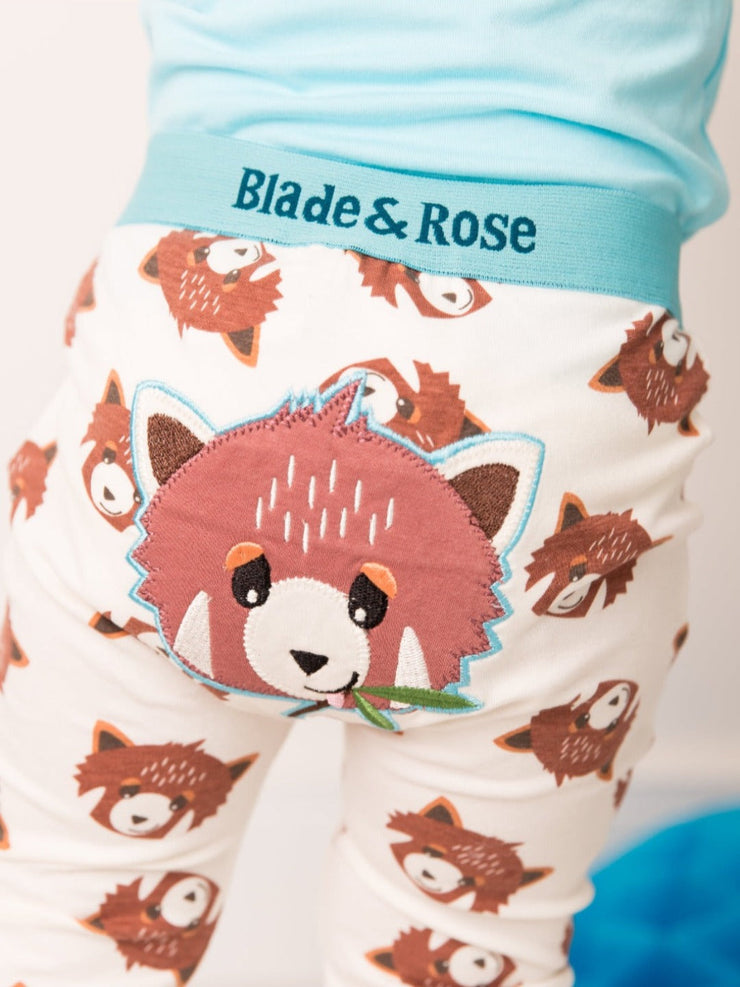 Chip the Red Panda Summer Leggings Blade & Rose UK