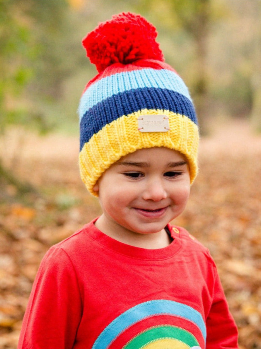 Bright Stripe Bobble Hat Blade & Rose UK